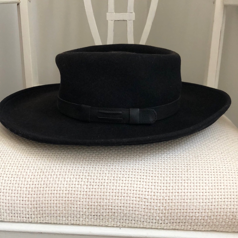 Kangol Black Wool Fedora vintage
